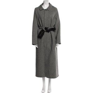 Barney's New York Virgin Wool Houndstooth Print Coat Size Medium